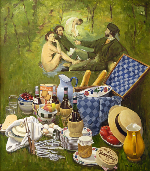 Picknick (naar Manet)